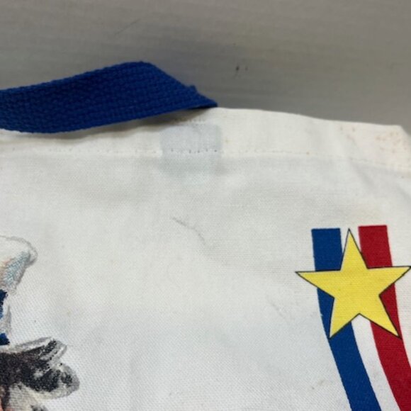 Two Sided Uncle Sam" I Want You" Canvas USA Themed Shopping Tote Bag 13"x4"x14" - Picture 8 of 16